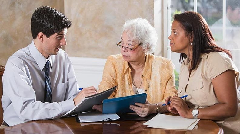 people meeting with professional
