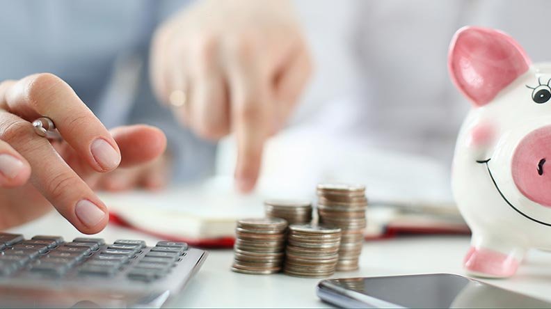 person doing finances